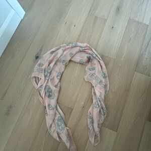 Pink Alexander McQueen Skull Scarf